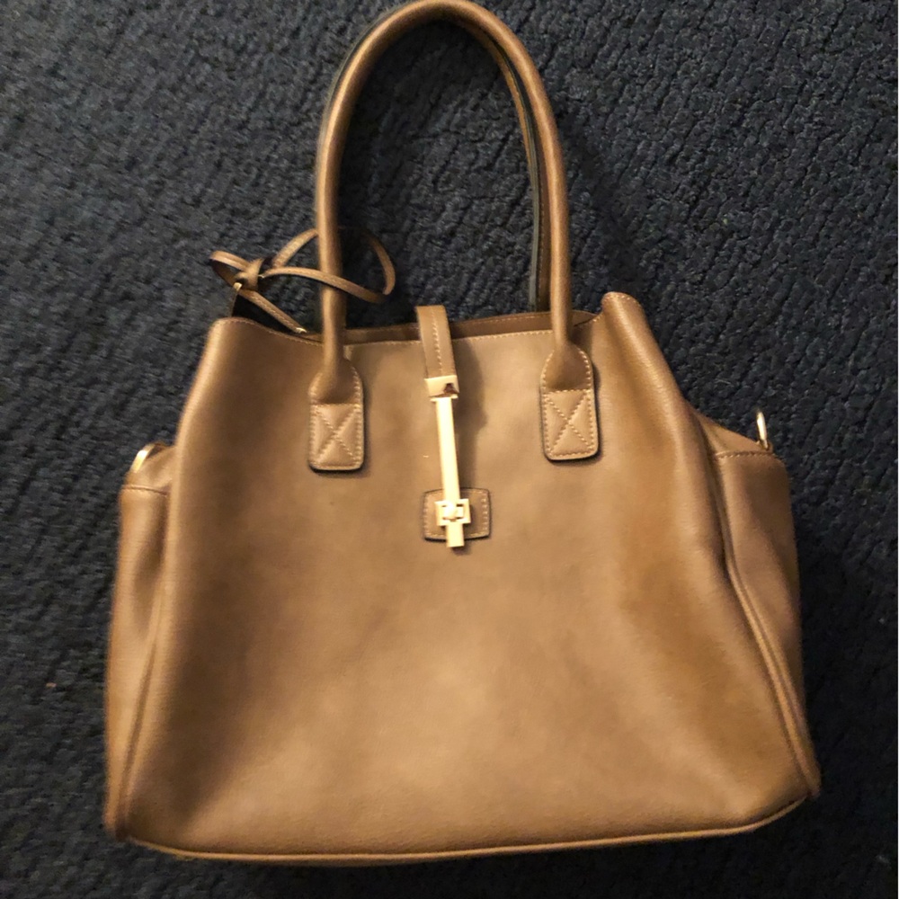 Elegant Tan Leather feel  Handbag